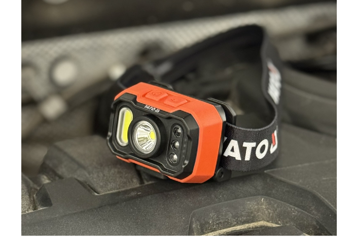 Світлодіодний налобний ліхтар YATO YT-085942 з датчиком руху 1000 лм