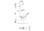 Опорне колесо KNOTT TK48 150 кг 48 мм 480-700 мм