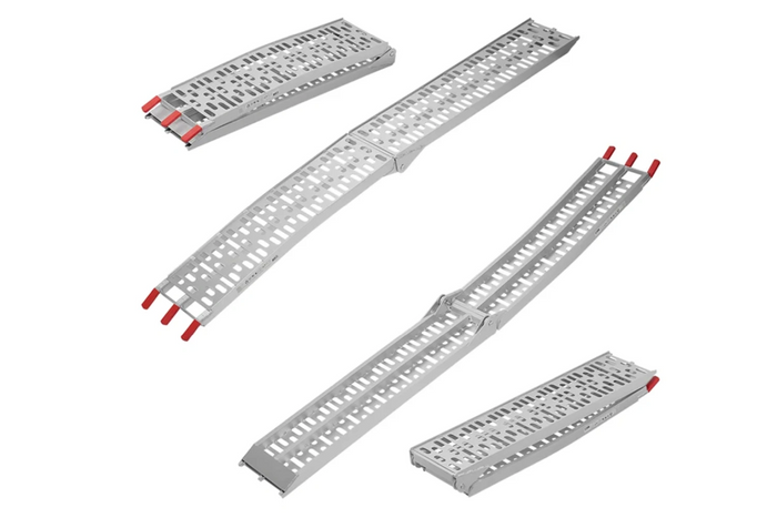 ProPlus 390096 складні алюмінієві пандуси для причепів 220 см 680 кг комплект з 2 штук